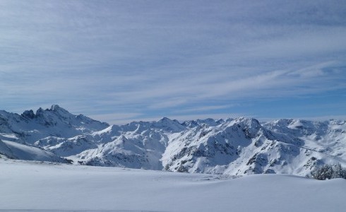 Ax 3 Domaine, Pyrenees - mountain view