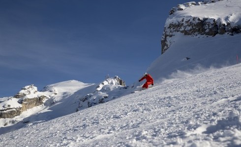 Engleberg skiing off piste