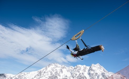 Skicircus Leogang Austria - sunbathing