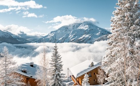 La Rosiere under snow