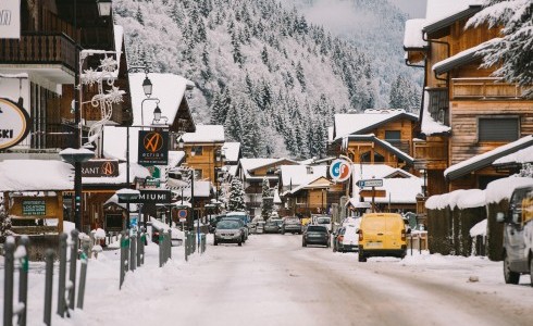 The beautiful resort of Morzine.